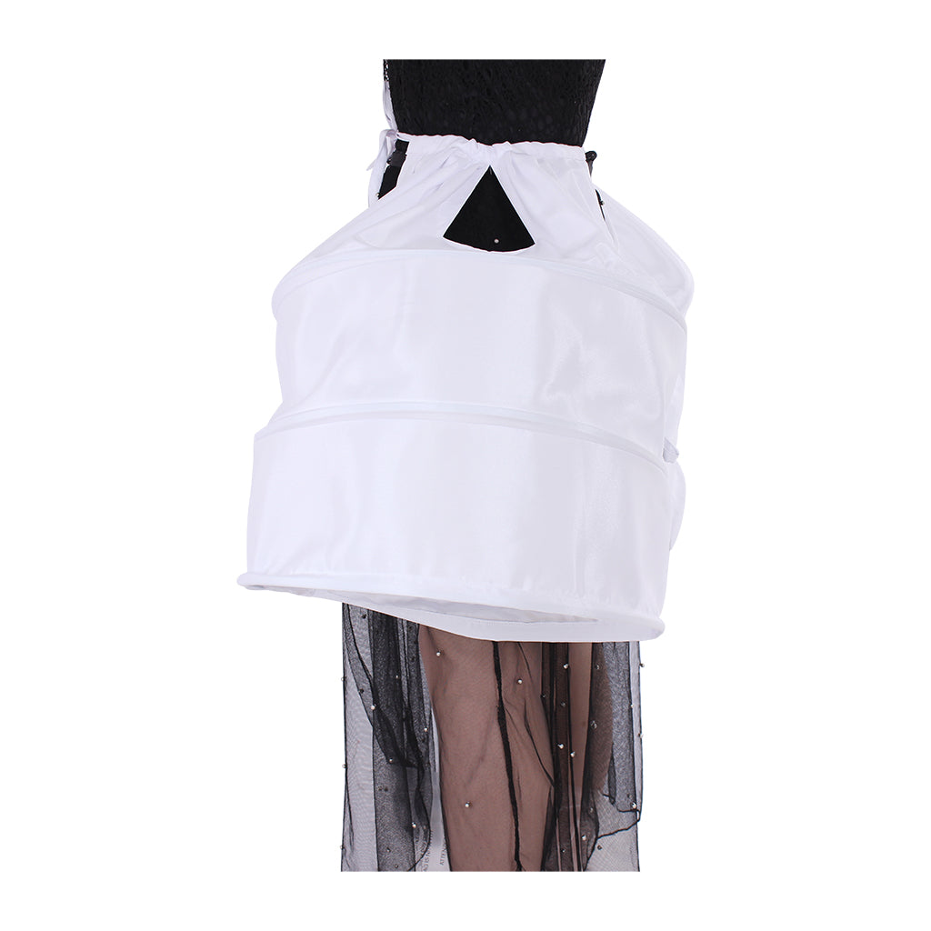 Women's Vintage White Pannier Crinoline Underskirt Victorian Baroque Style for Ball Dress Cosplay Princess Dress and Retro Outfits