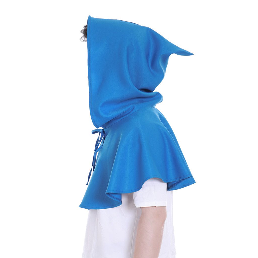 Medieval Gothic Hooded Short Cloak Cropped Cape for Cosplay Halloween Costumes