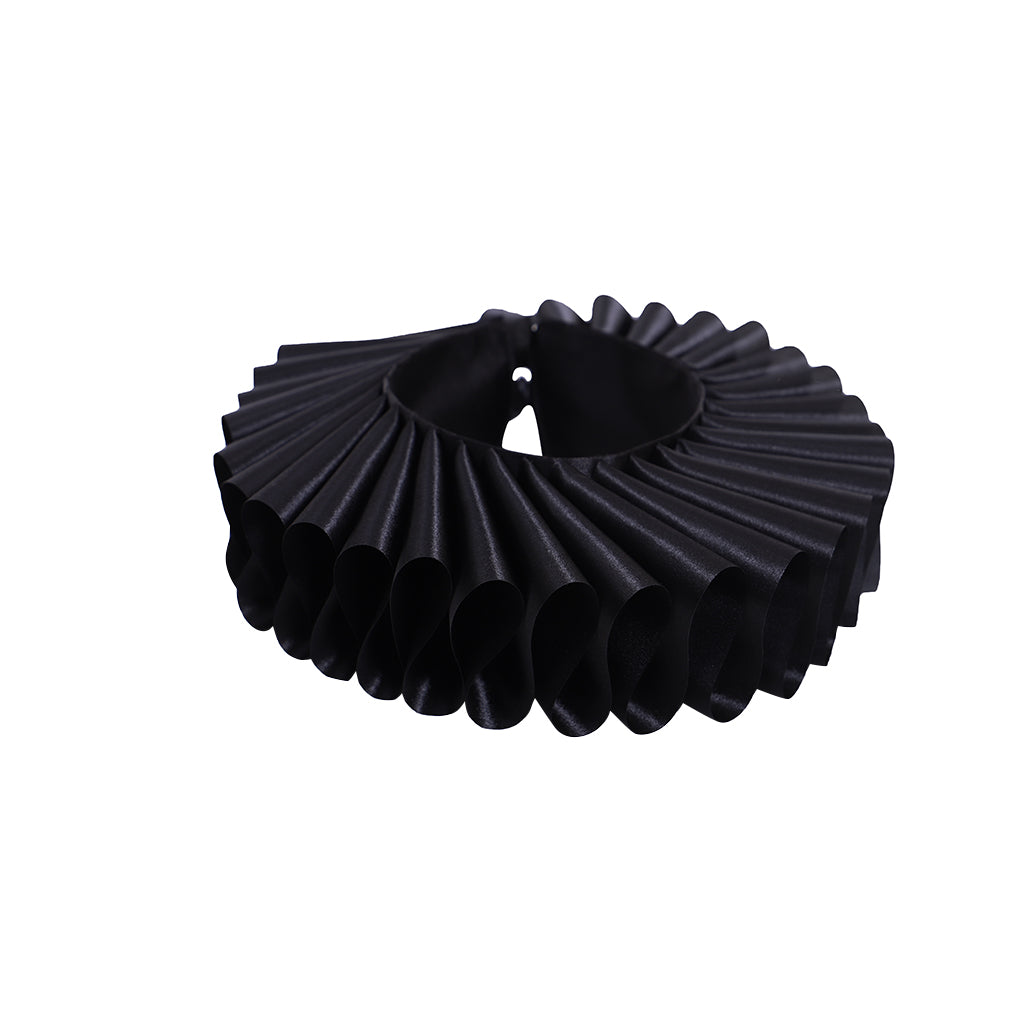 Women's Ruffled Victorian Renaissance Neck Satin Choker Collar Ruff collar
