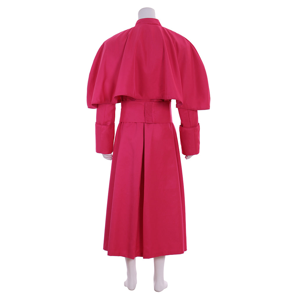 Medieval Men's Long Buttoned Robe Ecclesiastical Style Outfit for Cosplay or Themed Events Halloween Christmas or Themed Parties