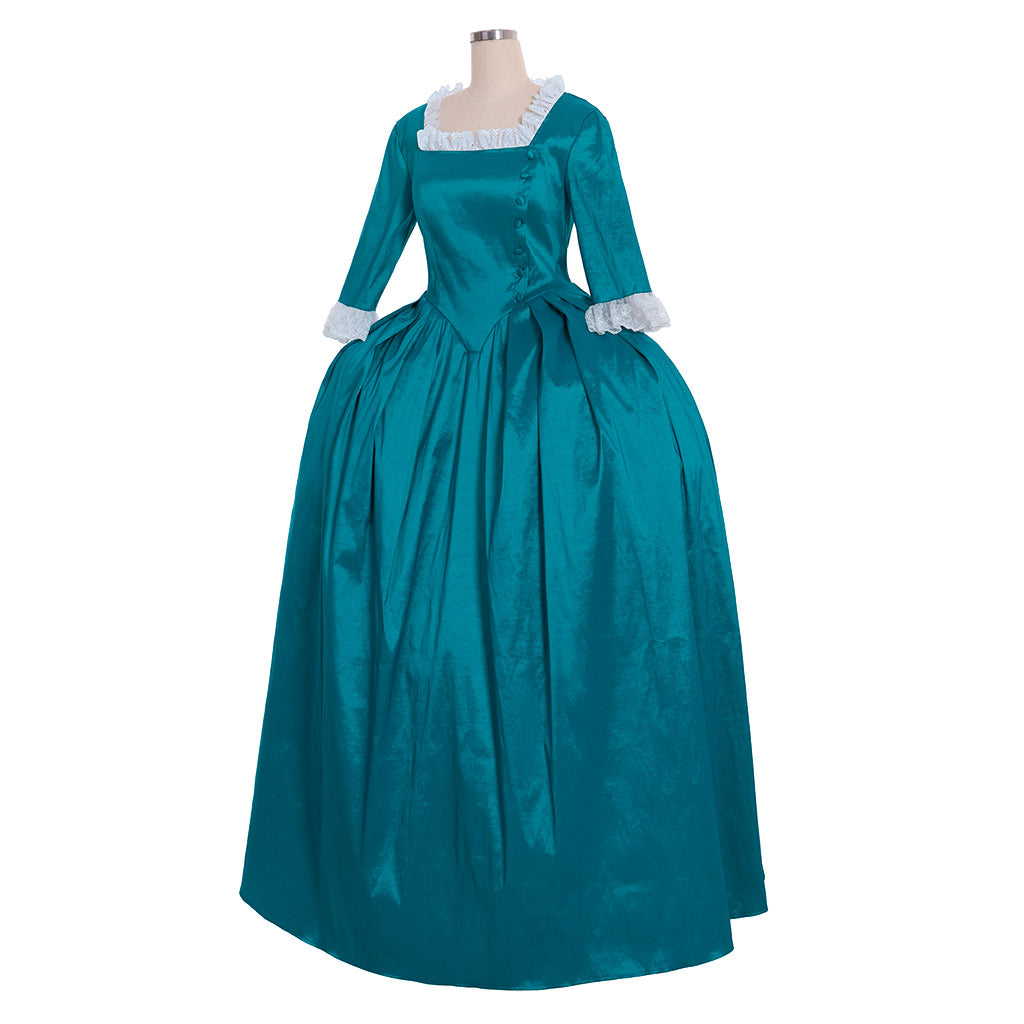 18th Gothic Rococo Dress Party Costume Prom Dress Princess Shakespeare Solid Ball Gown Navy Blue Women's Royal Christmas Halloween Carnival Party Evening Dress Masquerade Adults' Dress All Seasons