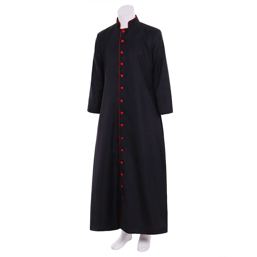 Medieval Men Renaissance Blue Button - Down Cosplay Costume Adult Vintage Court Long Sleeve Maxi Robe Men's Halloween Christmas