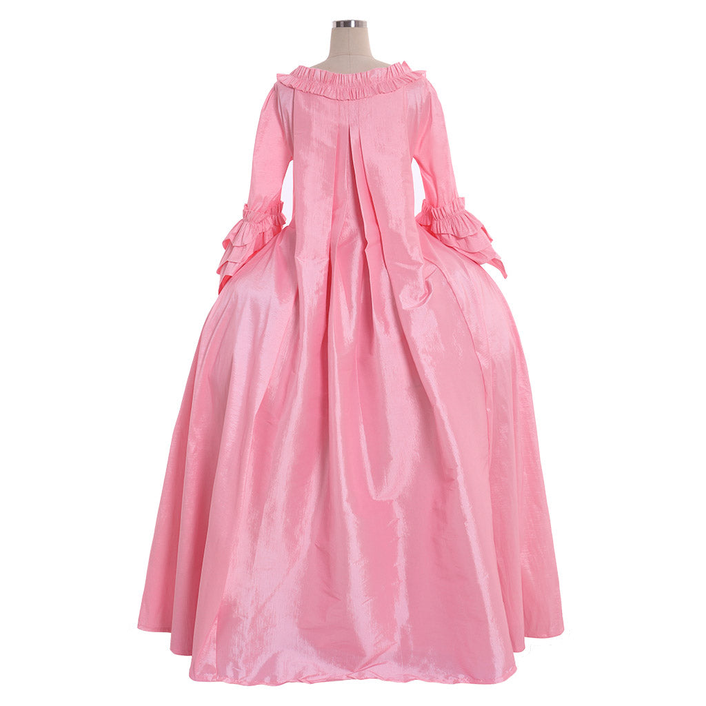 18th Gothic Rococo Dress Party Costume Prom Dress Princess Shakespeare Solid Ball Gown Bow Accessory Trumpet Sleeve Pink Women's Royal Christmas Halloween Carnival Party Evening Dress Masquerade Adults' Dress All Seasons