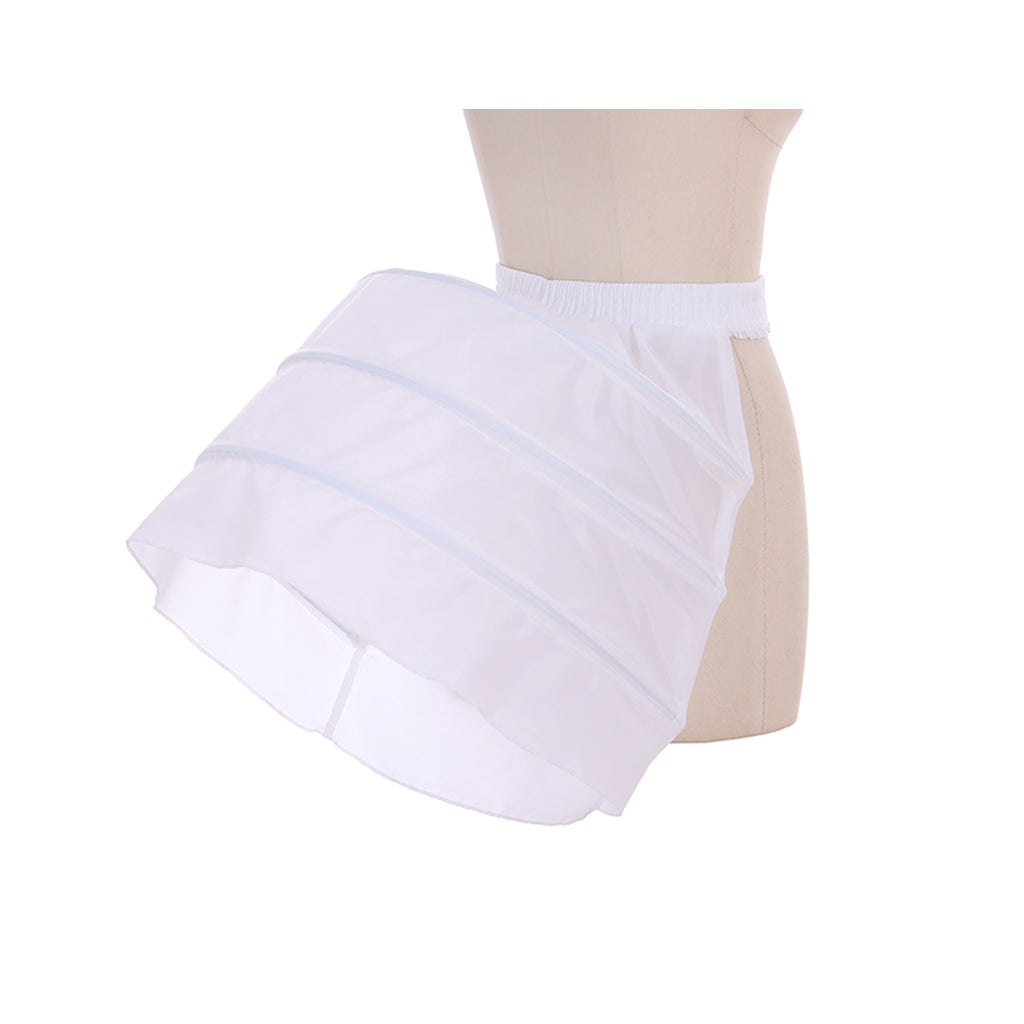 Women's Vintage White Petticoat Underskirt Victorian Baroque Crinoline Pannier for Ball Dress Cosplay Princess Dress Underskirt and Retro Outfits Pannier