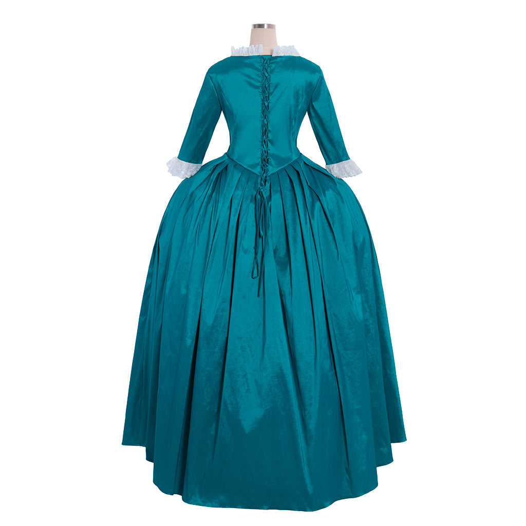 18th Gothic Rococo Dress Party Costume Prom Dress Princess Shakespeare Solid Ball Gown Navy Blue Women's Royal Christmas Halloween Carnival Party Evening Dress Masquerade Adults' Dress All Seasons