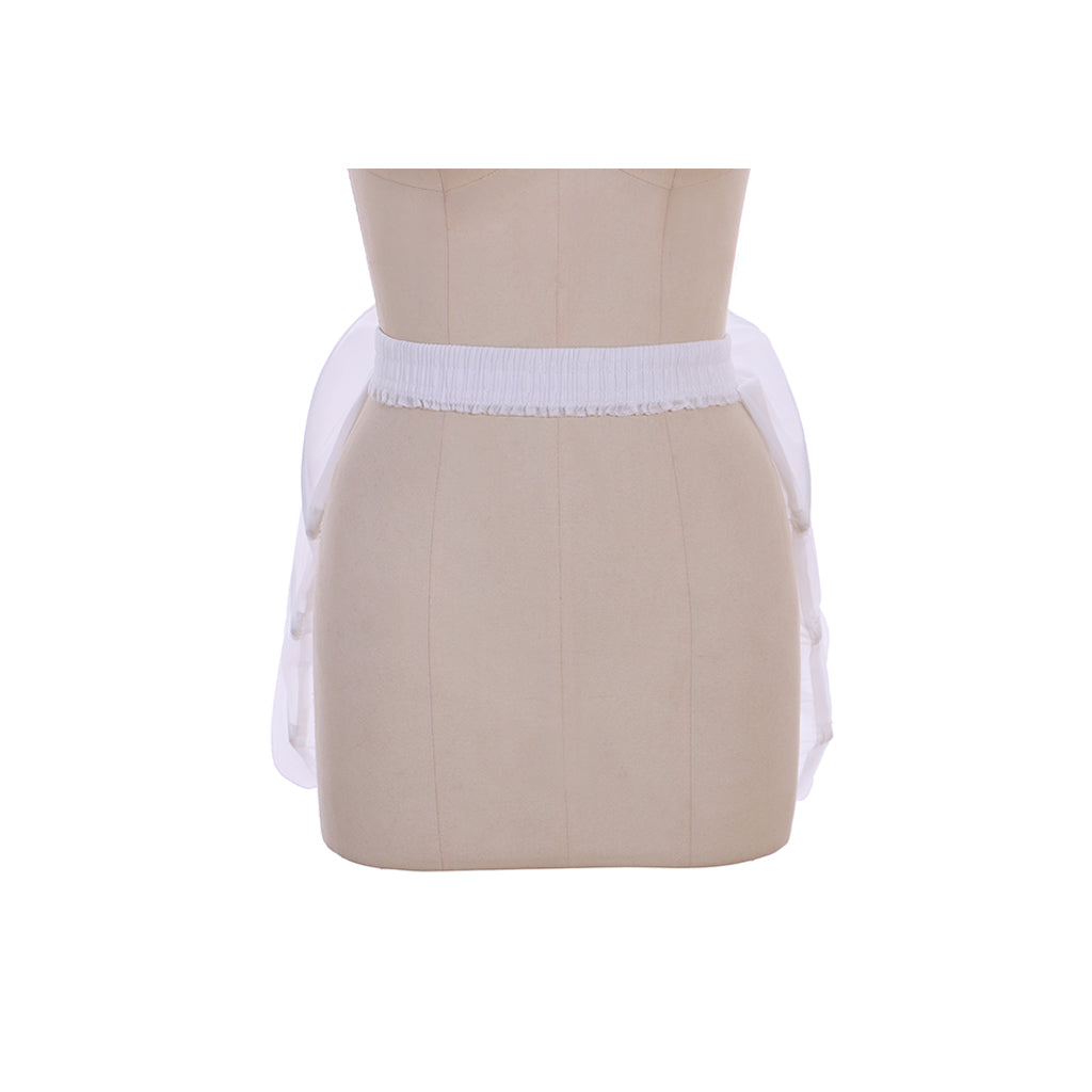 Women's Vintage White Petticoat Underskirt Victorian Baroque Crinoline Pannier for Ball Dress Cosplay Princess Dress Underskirt and Retro Outfits Pannier