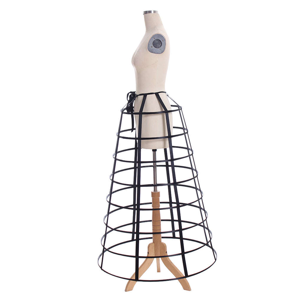Women's Baroque Pannier Petticoat Victorian White Crinoline Birdcage Hoop for Victorian Ball Dress Baroque Crinoline Rococo Princess Dress Pannier