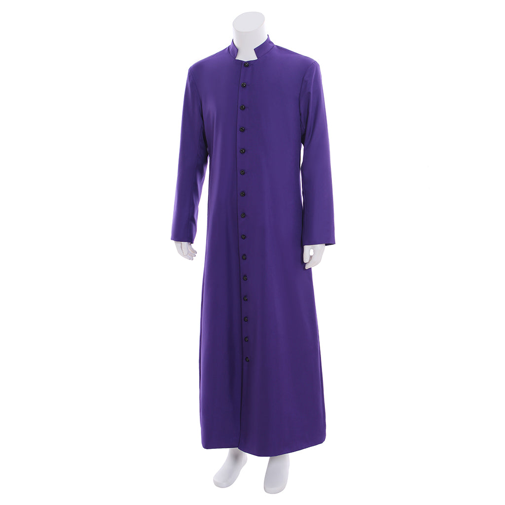 Medieval Men Renaissance Blue Button - Down Cosplay Costume Adult Vintage Court Long Sleeve Maxi Robe Men's Halloween Christmas