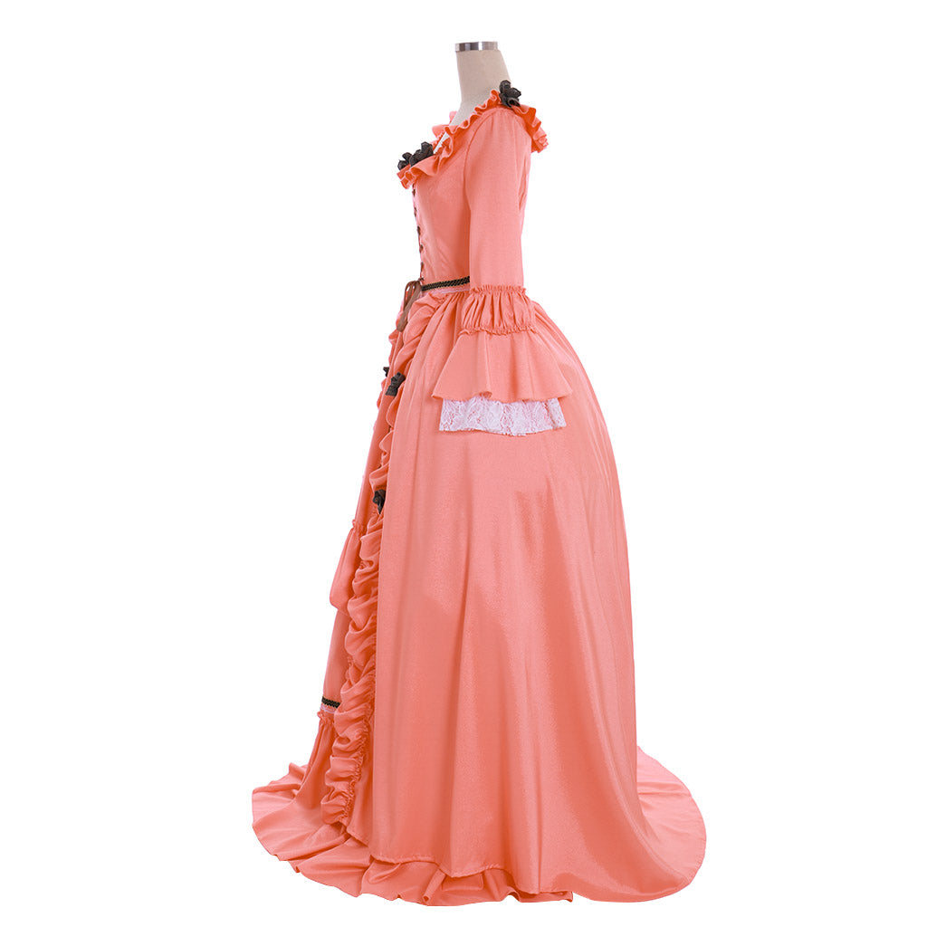 Gothic Rococo Vintage Inspired Dress Party Costume Prom Dress Princess Flare Cuff Sleeve Shakespeare Origon Women's Royal Christmas Halloween Carnival Party Evening dress Masquerade Adults' Dress All