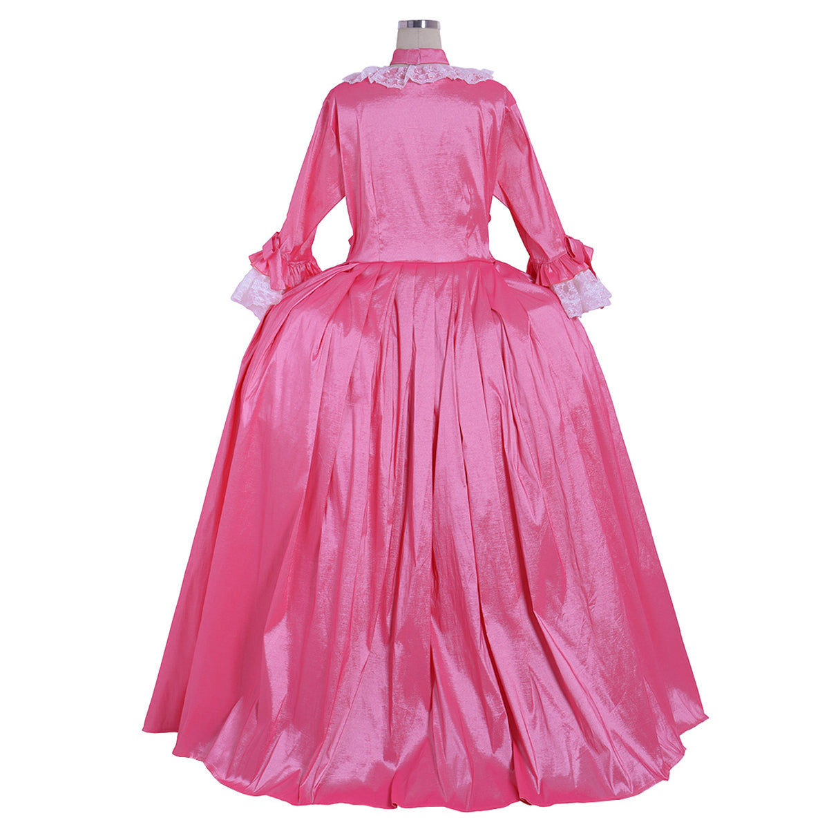 Gothic Rococo Victorian Dress Necklace Style For The Neck Flare Cuff Sleeve Party Costume Prom Dress Princess Shakespeare Solid Color Ball Gown Pink Women's Royal Halloween Carnival Valentine's Day Party Evening Dress Masquerade Adults' Dress All