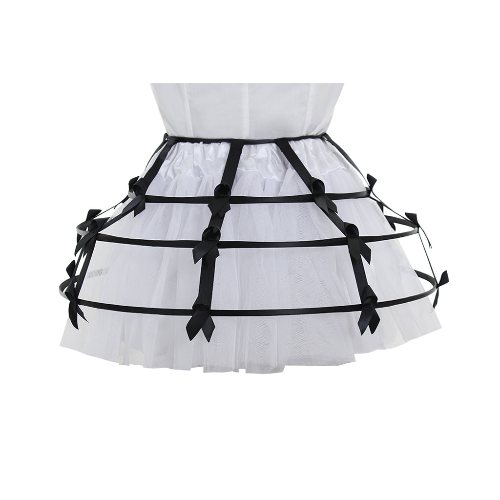 Women's Baroque Pannier Petticoat Victorian Crinoline Birdcage Hoop for Victorian Ball Dress Baroque Crinoline Rococo Princess Dress Pannier