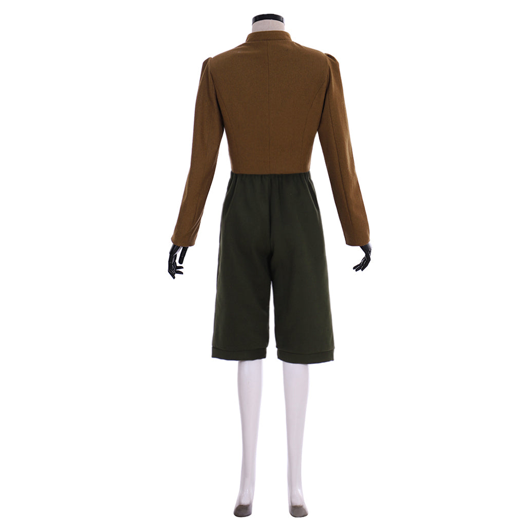 Renaissance Men's Brown Jacket and Green Breeches for Cosplay or Themed Events Halloween Christmas or Themed Parties