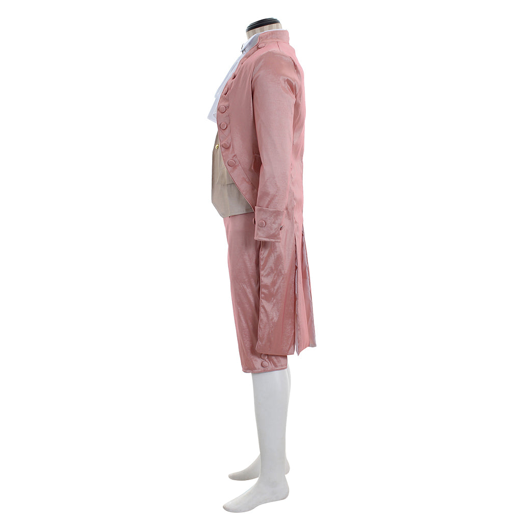 Regency Men's Frock Coat with Waistcoat, Breeches and Ruffled Shirt Historical Style Outfit for Cosplay or Themed Events Halloween Christmas or Themed Parties