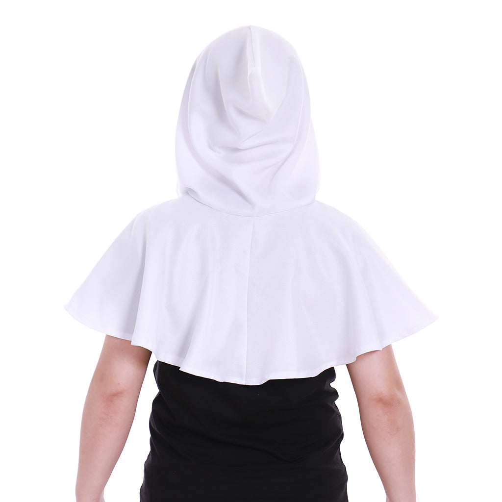 Medieval Gothic Hooded Short Cloak Cropped Cape for Cosplay Halloween Costumes
