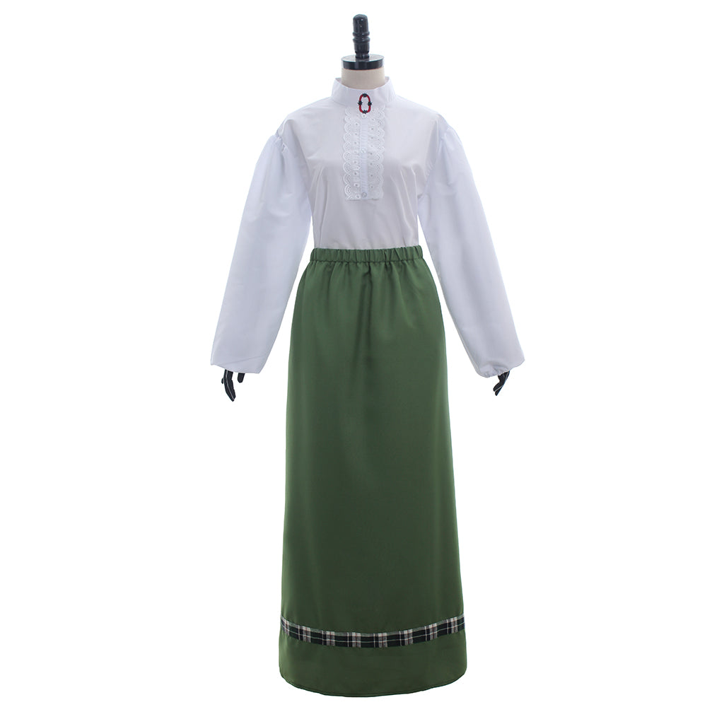 Medieval Women Renaissance Victorian Cosplay Costume Long Sleeve Gold Trimmed Color Block Black Gold Gown Adult Ladies Halloween Christmas Dress
