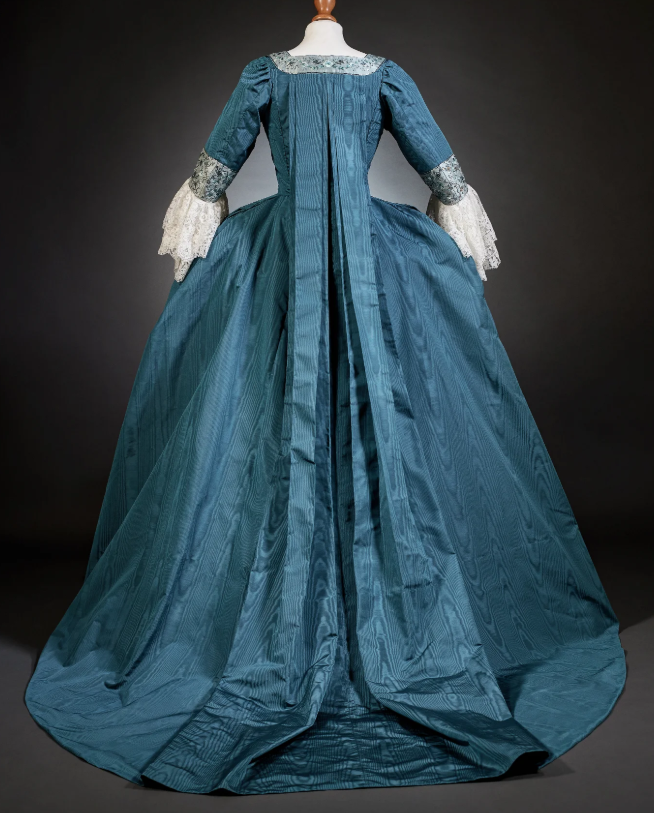 Rococo Style Satin Gown with Layered Skirt for Historical Reenactments Royal Court Halloween Christmas