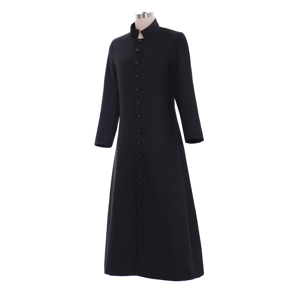 Medieval Women Renaissance Blue Cosplay Costume Adult Ancient Long Dress With Mandarin Collar Long Sleeve Gothic Ladies Halloween Party Dress