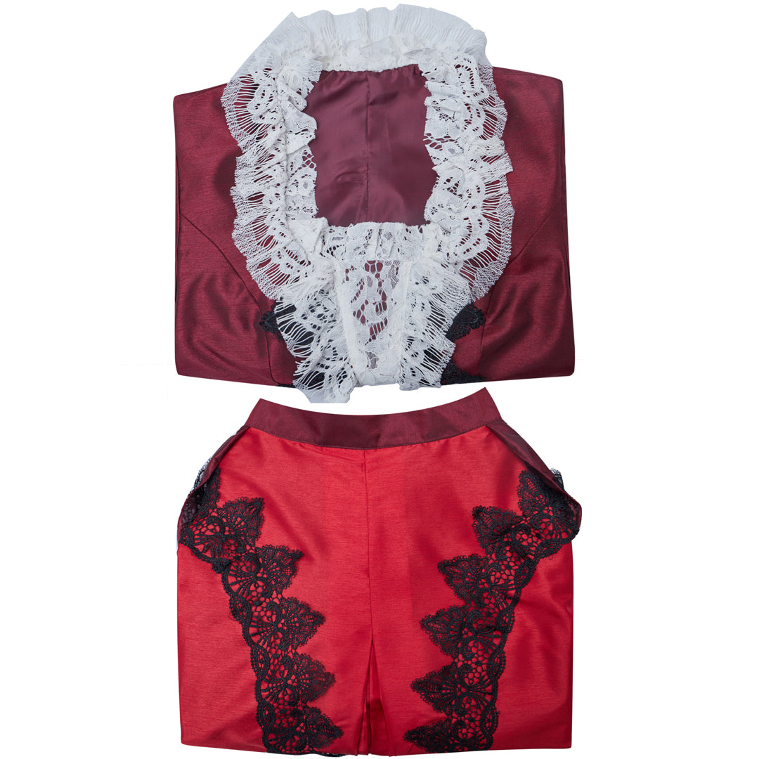 Victorian Rococo Vintage Dress Ball Gown Prom Dress Maria Antonietta Bow Accessory Women's Royal Masquerade Carnival Party Halloween Adults' Dress