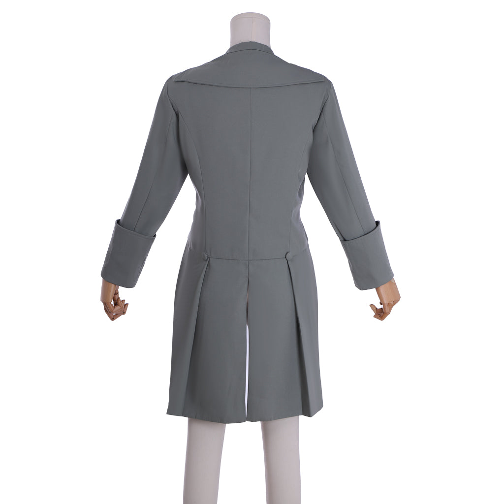 Medieval Victorian Men's Grey Military Inspired Noble Court Costume Cosplay Stage Outfit Adult Halloween Christmas Party Themed Outfit