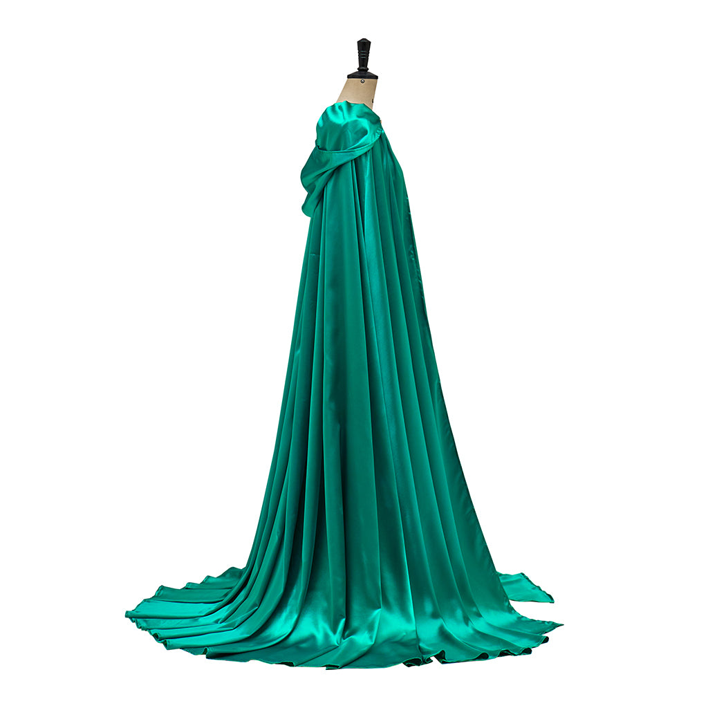 Medieval Red Satin Cloak with Long Train for Historical Reenactments Medieval Themed Gatherings Royal Halloween Christmas Cosplay Events