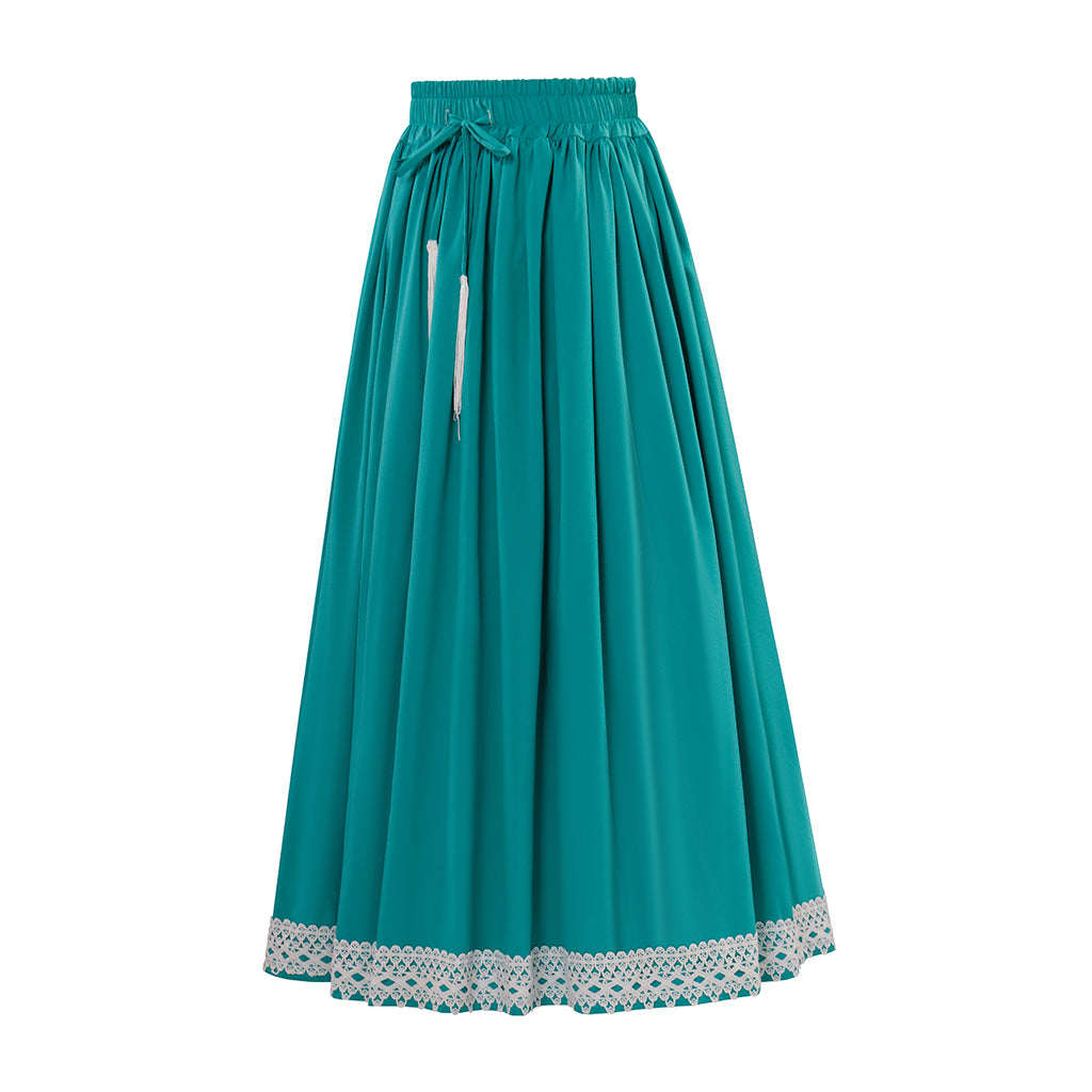 Renaissance Style Brown Long Skirt with Trimmed Hem for Historical Reenactments Cosplay Events Medieval Themed Gatherings Halloween Christmas