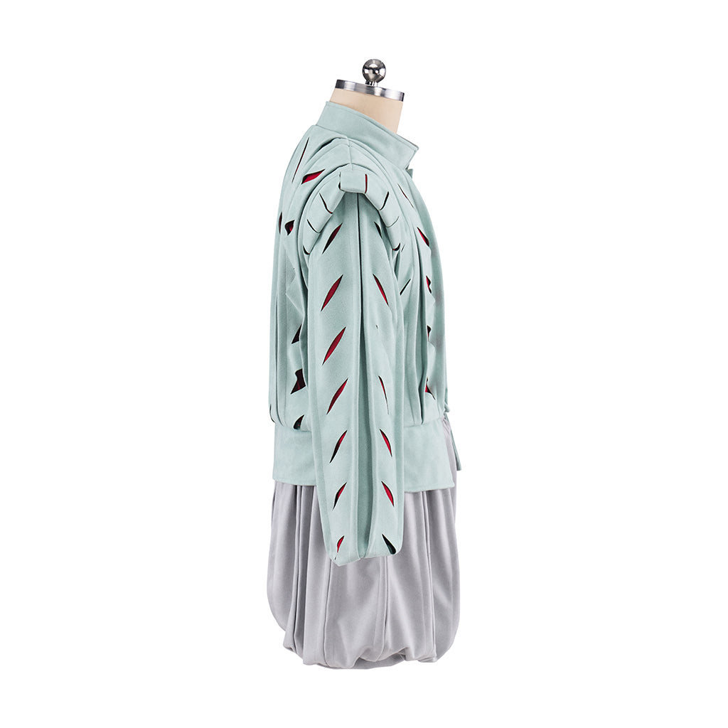 Medieval Light Green Embroidered Coat and Breeches Set for Historical Reenactments Theatrical Performances Halloween Christmas
