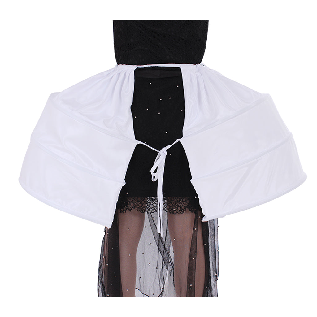Women's Vintage White Pannier Crinoline Underskirt Victorian Baroque Style for Ball Dress Cosplay Princess Dress and Retro Outfits