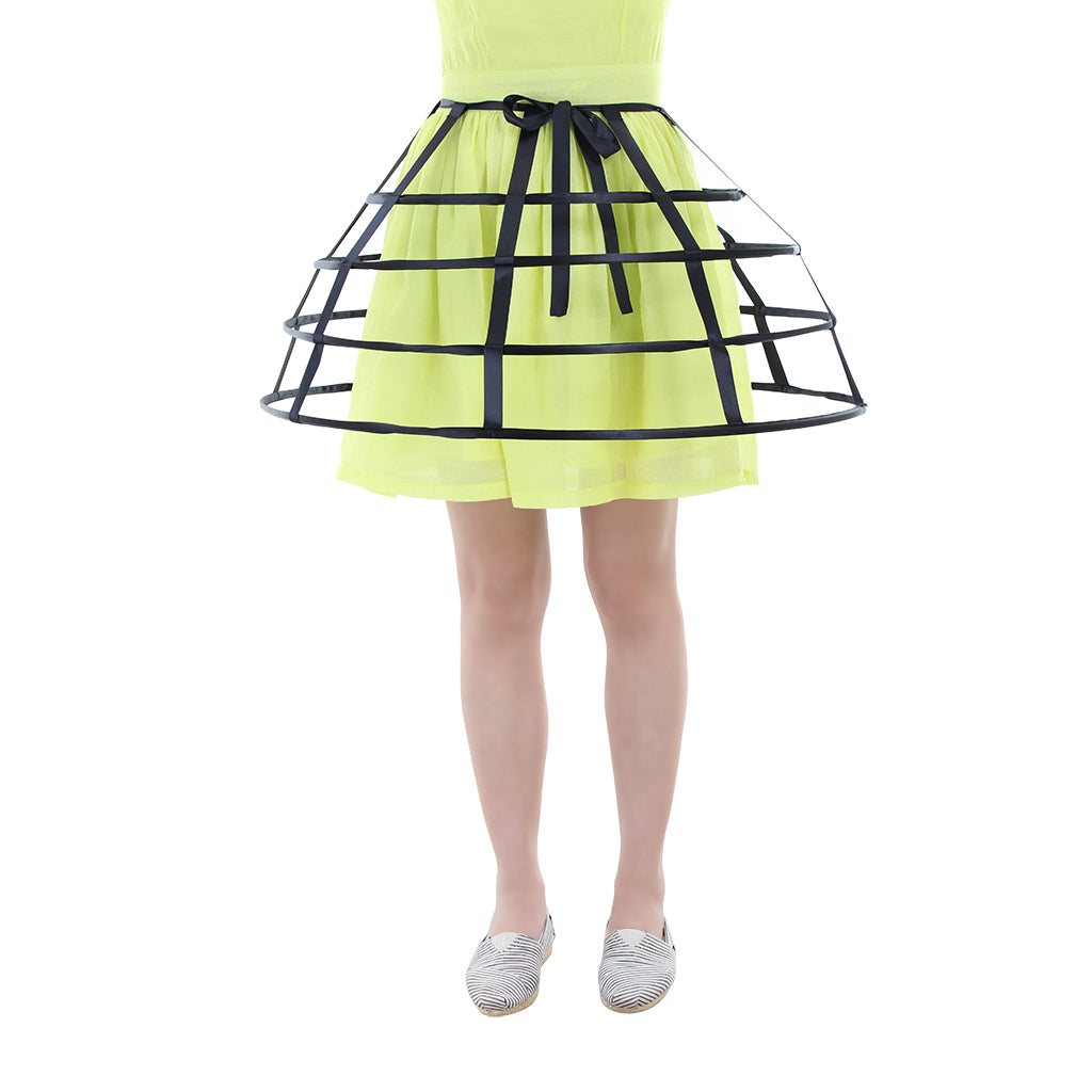 Women's Baroque Pannier Petticoat Victorian Crinoline Birdcage Hoop for Victorian Ball Dress Baroque Crinoline Rococo Princess Dress Pannier