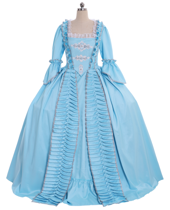 18th Gothic Rococo Dress Party Costume Prom Dress Princess Shakespeare Solid Ball Gown Blue Trumpet Sleeve Women's Royal Christmas Halloween Carnival Party Evening Dress Masquerade Adults' Dress All Seasons