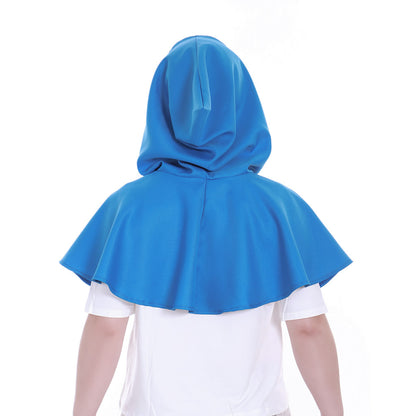 Medieval Gothic Hooded Short Cloak Cropped Cape for Cosplay  Halloween Costumes