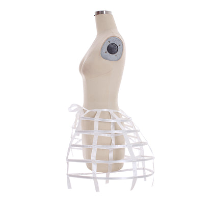 Women's Baroque Pannier Petticoat Victorian White Crinoline Birdcage Hoop for Victorian Ball Dress Baroque Crinoline Rococo Princess Dress Pannier
