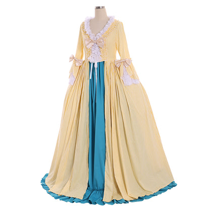 Rococo Victorian Vintage Dress Ball Gown Prom Dress Maria Antonietta Bow Accessory Women's Royal Masquerade Carnival Party Halloween Adults' Dress