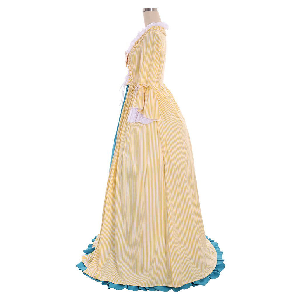 Rococo Victorian Vintage Dress Ball Gown Prom Dress Maria Antonietta Bow Accessory Women's Royal Masquerade Carnival Party Halloween Adults' Dress