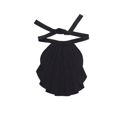 Victorian-Inspired Black Tiered Ruffle Choker Collar