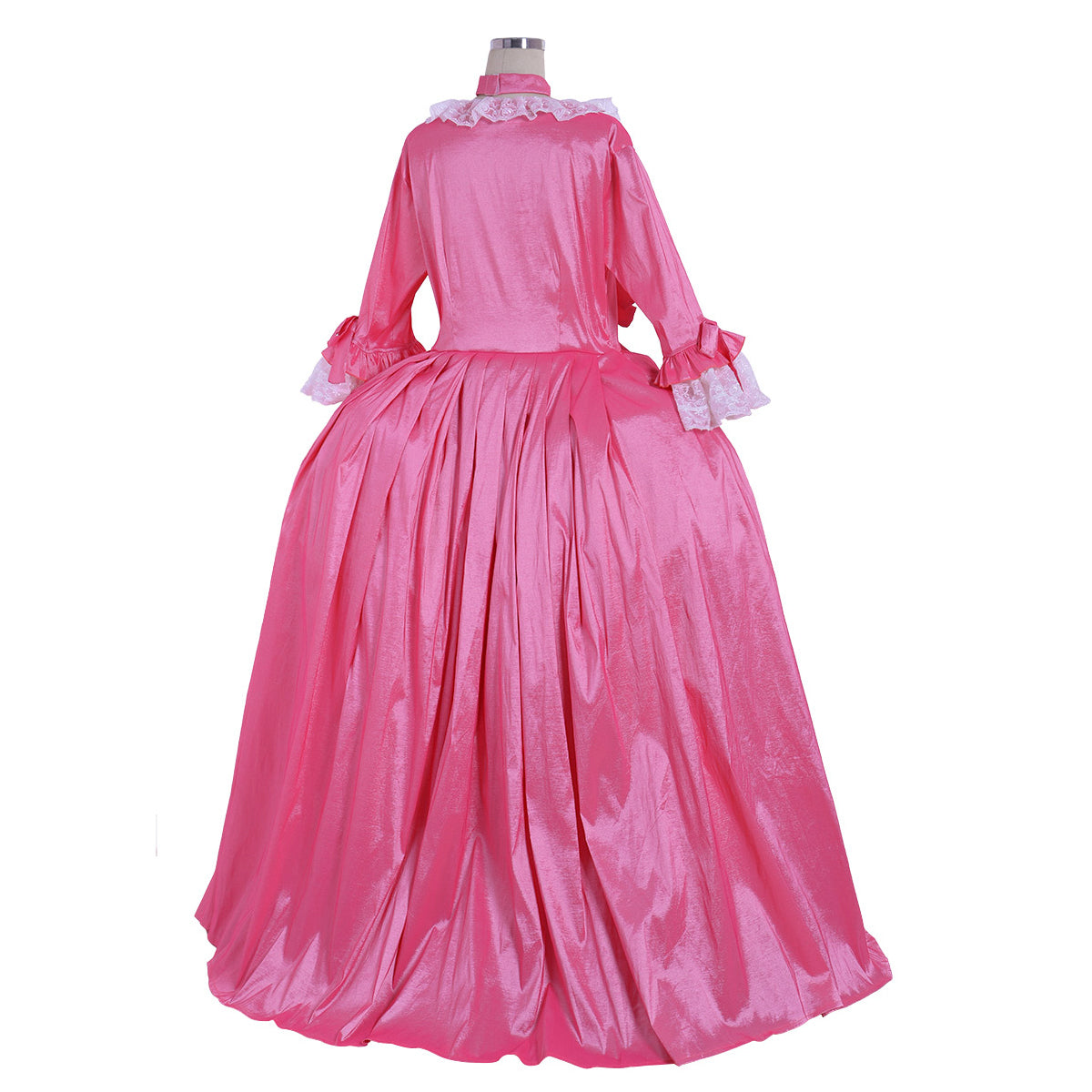 Gothic Rococo Victorian Dress Necklace Style For The Neck Flare Cuff Sleeve Party Costume Prom Dress Princess Shakespeare Solid Color Ball Gown Pink  Women's Royal Halloween Carnival Valentine's Day Party Evening Dress Masquerade Adults' Dress All