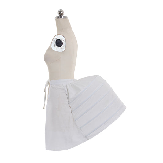 Women's Baroque Victorian Pannier Crinoline Petticoat Vintage White Underskirt for Cosplay Victorian Ball Dress Princess Dress Rococo Style