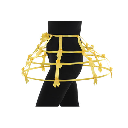 Women's Baroque Pannier Petticoat Victorian Crinoline Birdcage Hoop for Victorian Ball Dress Baroque Crinoline Rococo Princess Dress Pannier