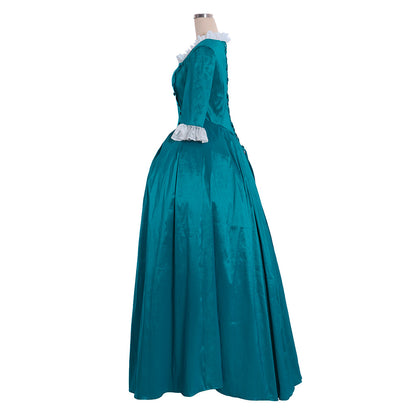 18th Gothic Rococo Dress Party Costume Prom Dress Princess Shakespeare Solid Ball Gown Navy Blue Women's Royal Christmas Halloween Carnival Party Evening Dress Masquerade Adults' Dress All Seasons