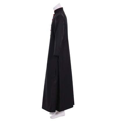 Medieval Men Renaissance Blue Button - Down Cosplay Costume Adult Vintage Court Long Sleeve Maxi Robe Men's Halloween Christmas