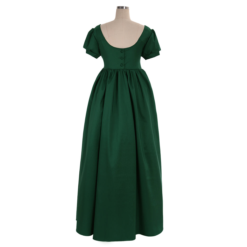 Medieval Women Viking Dark Green Cosplay Costume Adult Renaissance Ancient Gown With Short Sleeves Norse Gothic Ladies Halloween Christmas Dress