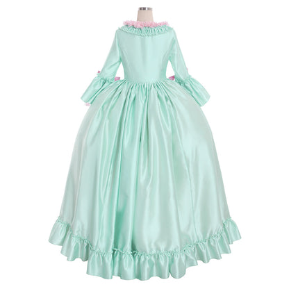 Rococo Victorian Vintage Dress Ball Gown Prom Dress Maria Antonietta Bow Accessory Flare Cuff Sleeve Women's Royal Masquerade Carnival Party Halloween Adults' Dress