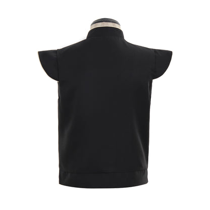 Medieva Men's Sleeveless Tunic with Lace Up Neckline Renaissance Style Top for Cosplay or Themed Events Halloween Christmas or Themed Parties