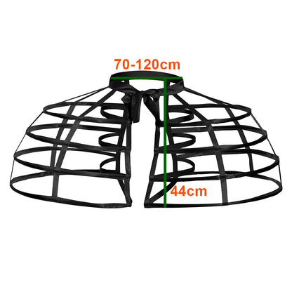 Women's Baroque Pannier Petticoat Victorian Black Pannier Petticoat for Victorian Ball Dress Baroque Crinoline Rococo Princess Dress Pannier