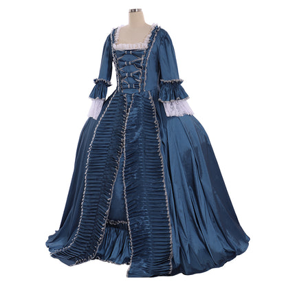 Gothic Rococo Victorian Dress Party Costume Flare Cuff Sleeve Masquerade Princess Shakespeare Plus Size Solid Color Ball Gown Women's Christmas Halloween Carnival Party Masquerade Wedding Party Adults' Dress All