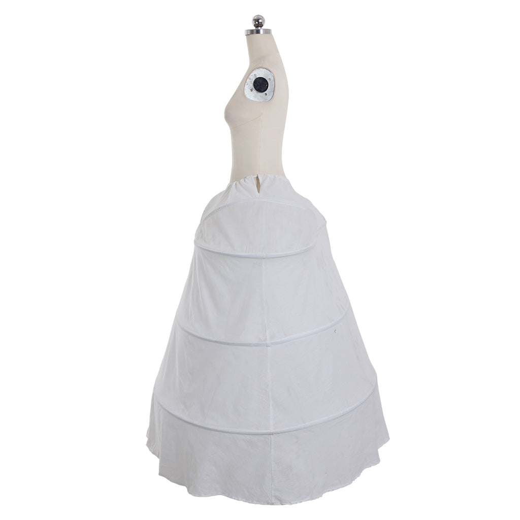 Women's Vintage White Petticoat Underskirt Victorian Baroque Crinoline Hoop for Ball Dress Cosplay Princess Dress Underskirt and Retro Outfits