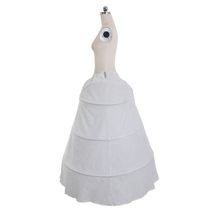 Women's Vintage White Petticoat Underskirt Victorian Baroque Crinoline Hoop for Ball Dress Cosplay Princess Dress Underskirt and Retro Outfits
