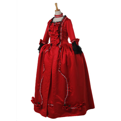 18th Century Women's Rococo Ball Gown Princess Bow Accessory Maria Antonietta Rococo Victorian Renaissance Vacation Dress Party Costume Princess