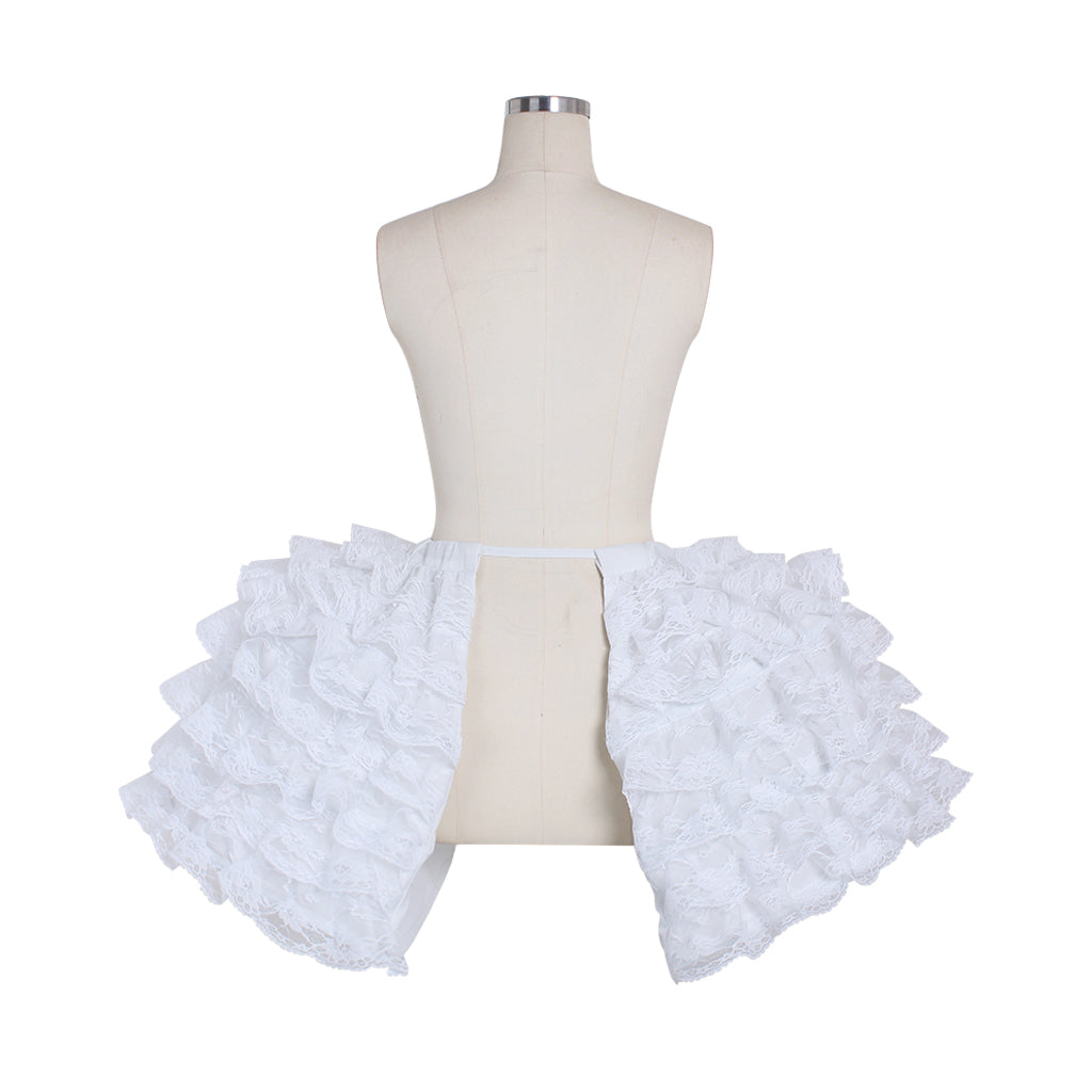 Women's Vintage White Petticoat Underskirt Victorian Baroque Crinoline Bustle for Ball Dress Cosplay Princess Dress Underskirt and Retro Outfits