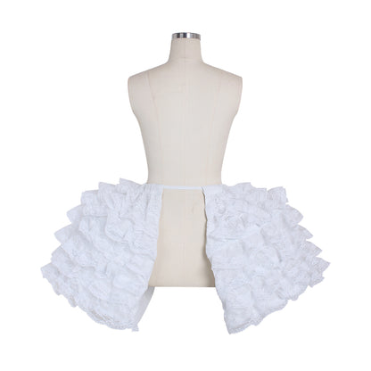 Women's Vintage White Petticoat Underskirt Victorian Baroque Crinoline Bustle for Ball Dress Cosplay Princess Dress Underskirt and Retro Outfits