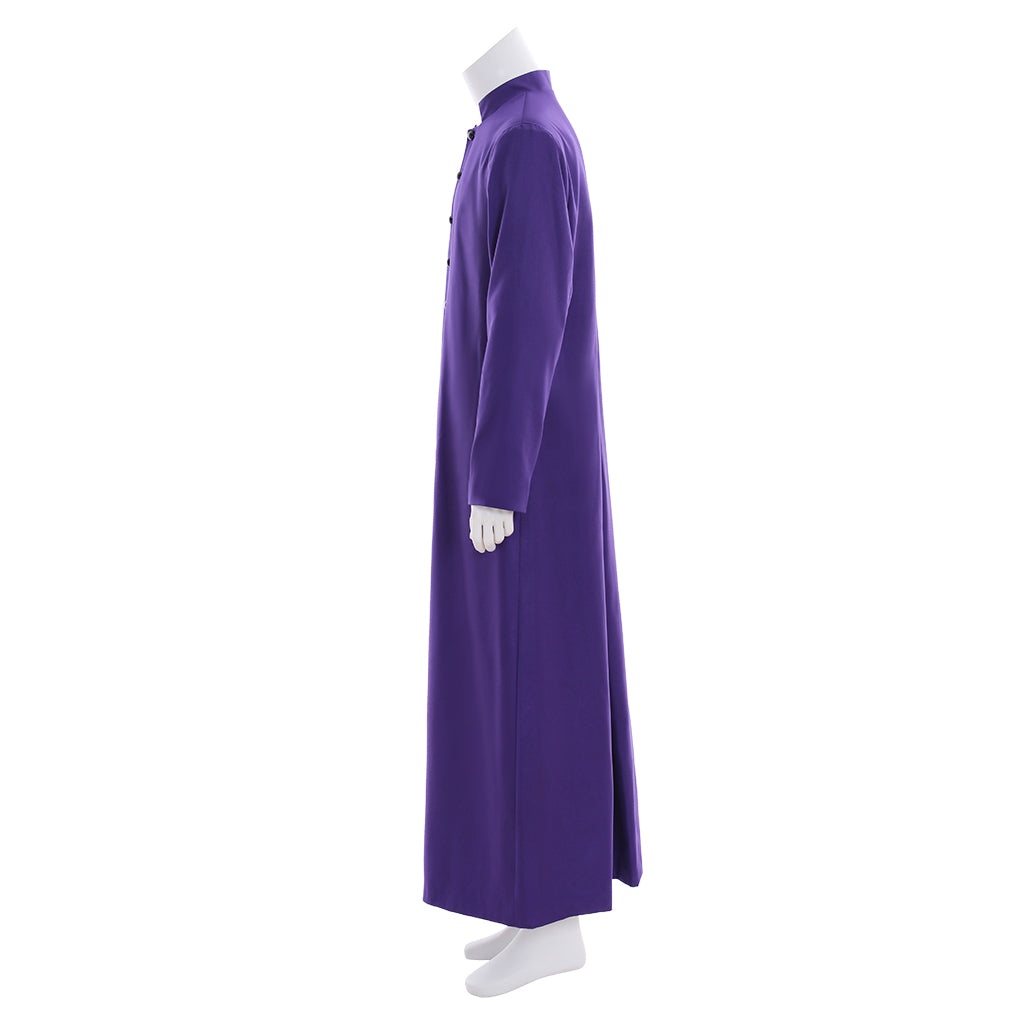 Medieval Men Renaissance Blue Button - Down Cosplay Costume Adult Vintage Court Long Sleeve Maxi Robe Men's Halloween Christmas